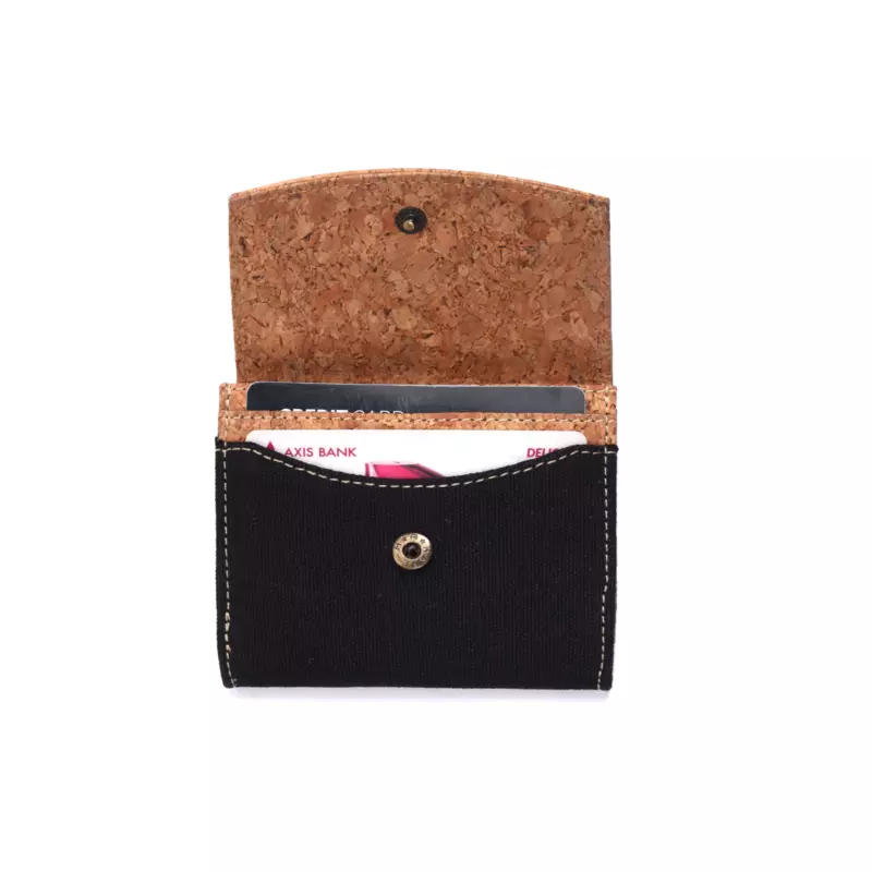 CANVAS AND CORK PREMIUM CARD HOLDER