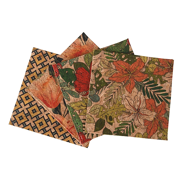 PROMOTIONAL CORK FABRIC COASTERS | PRINTED