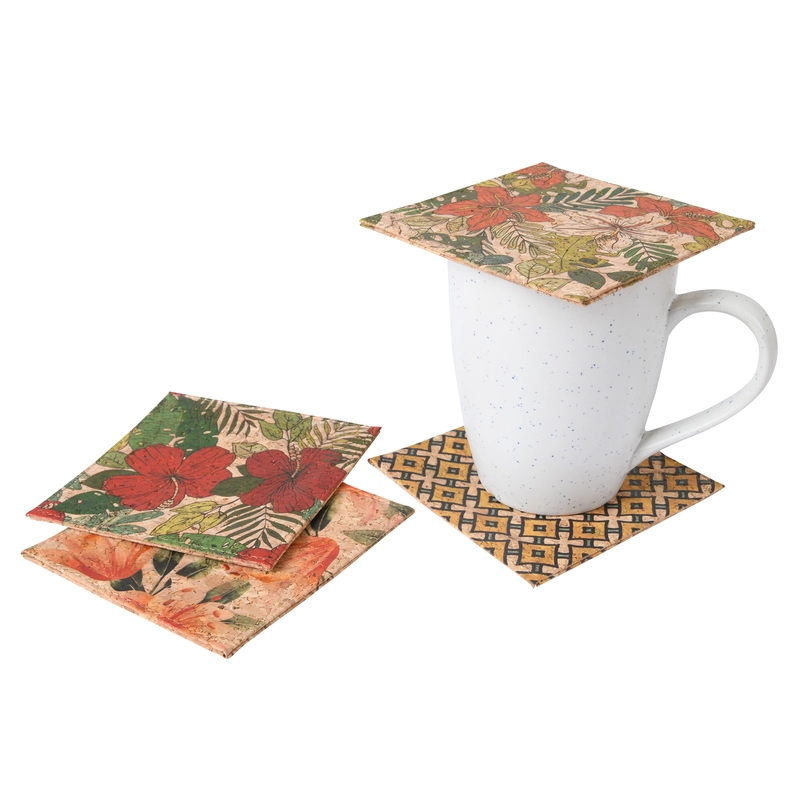 PROMOTIONAL CORK FABRIC COASTERS | PRINTED