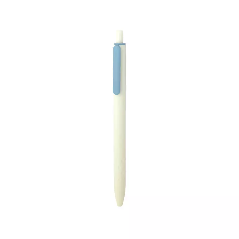 Compact Ballpoint Pen With Colored Clip