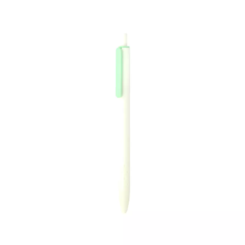 Compact Ballpoint Pen With Colored Clip