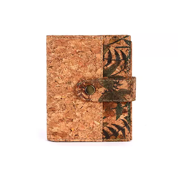 Printed Cork & Canvas Wallet