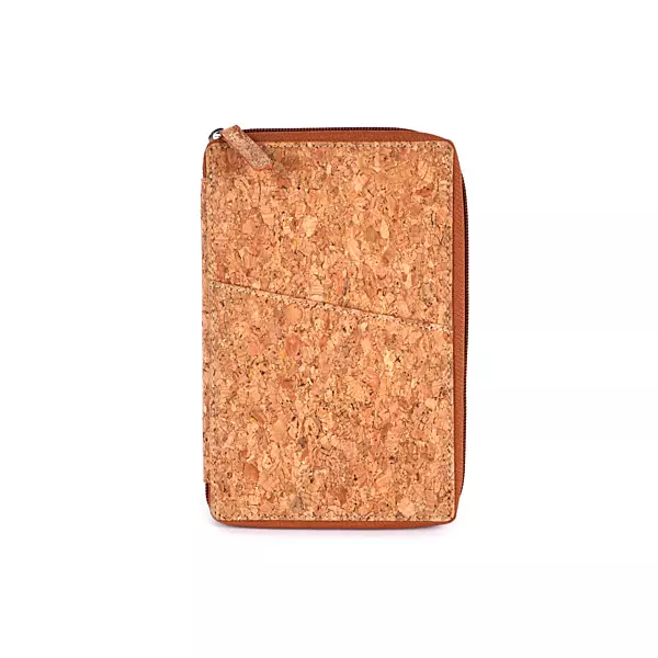 Cork Zipper Passport Holder